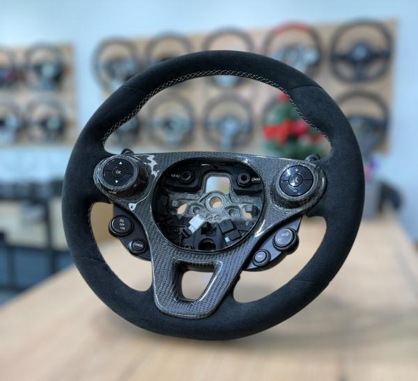 Smart 451 453 BRABUS Lenkrad Neu Beziehen Ar.804